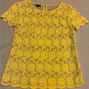 Talbots Sunflower Lace Blouse